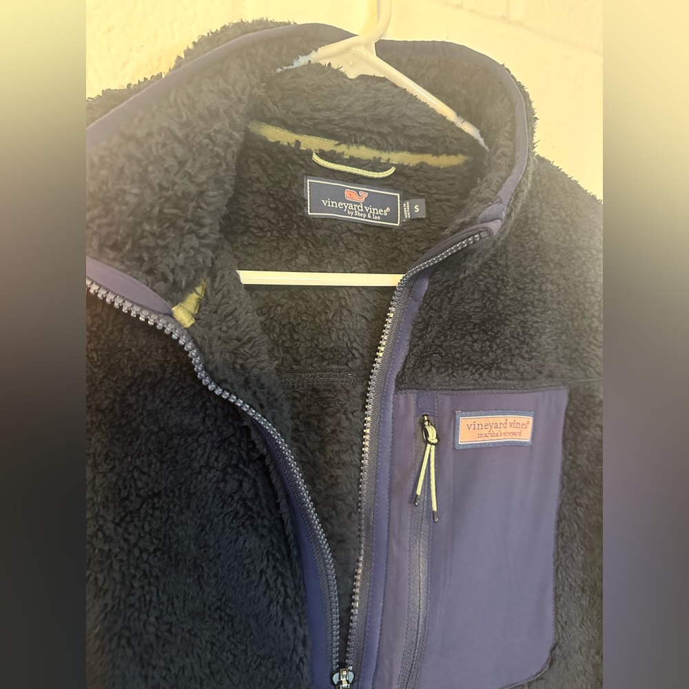 Vineyard Vines Men's Stillwater Sherpa Quarter Zip Pullover - Picture 6 of 9
